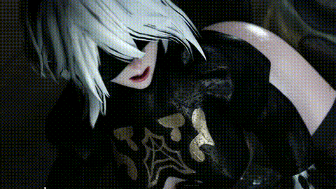 [Nagoonimation] 2B’s New Mission：Satisfy The Synthetic Humanoid. 【NieR：Autom.gif