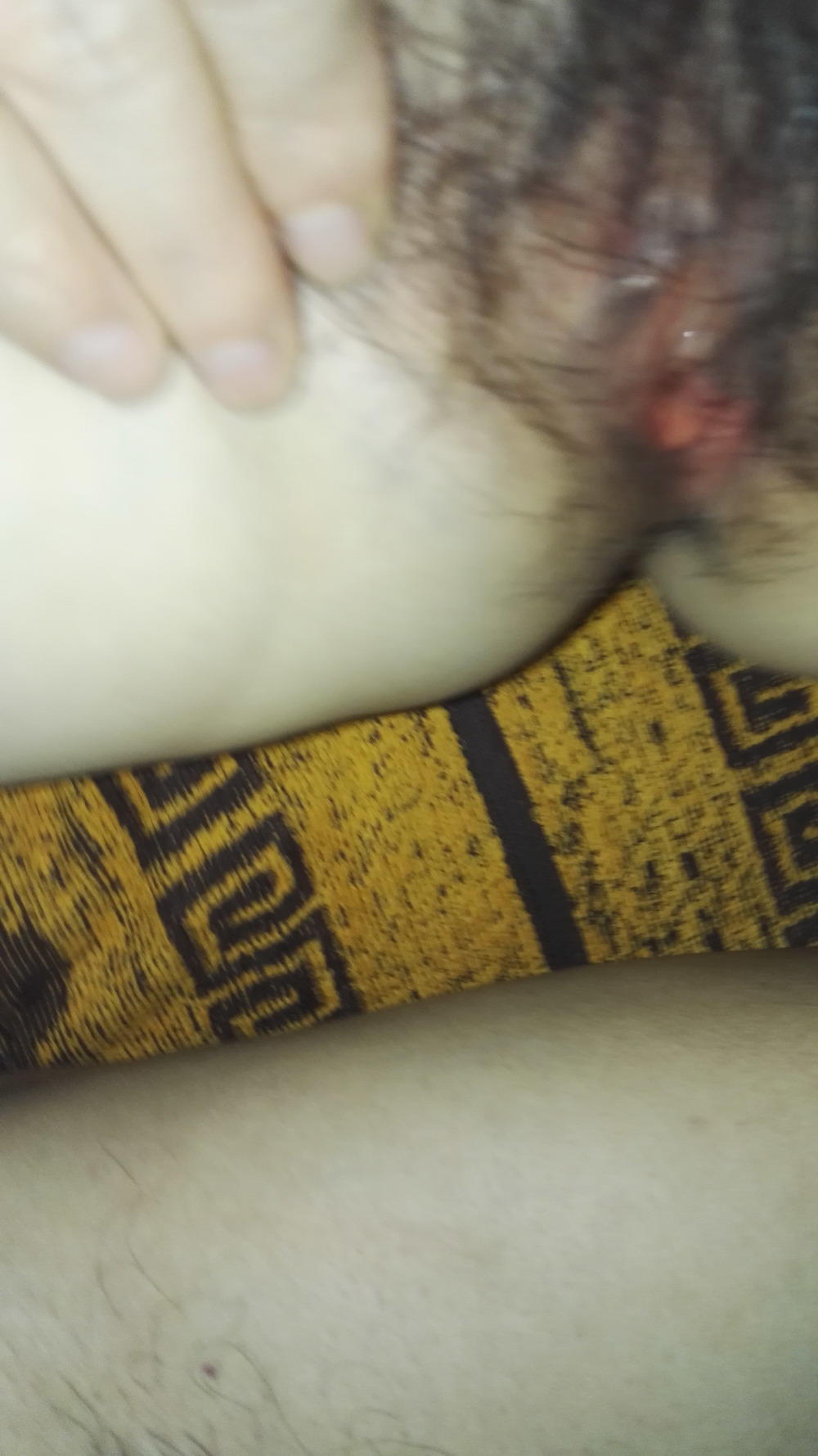昨天晚上好老婆怕怕的