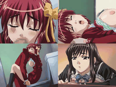 淫夢学園_第一話_「淫夢に囚われた美人姉妹」_中文字幕_preview_2.gif