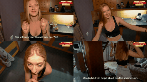 Your room fee is Anal Sex! - Cute blonde roommate, I'll cum in your Ass - a.gif