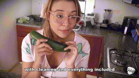 The maid fucks the vegetables. She cums in the kitchen._p20_compressed.gif