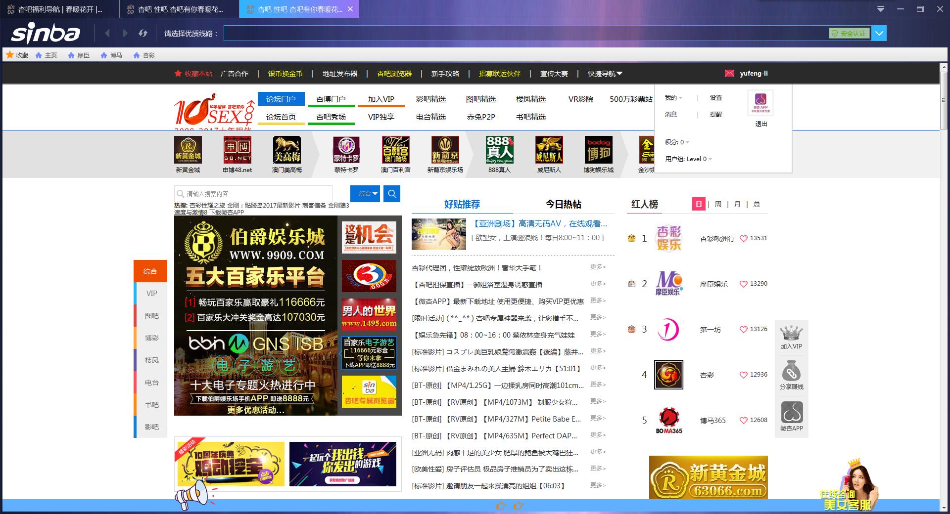 浏览器使用截图