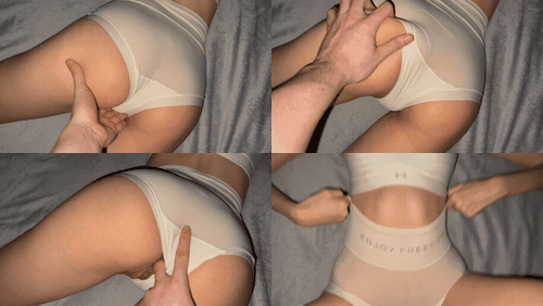 SHAKING ORGASM and CUMSHOT in the student campus_preview_1.gif