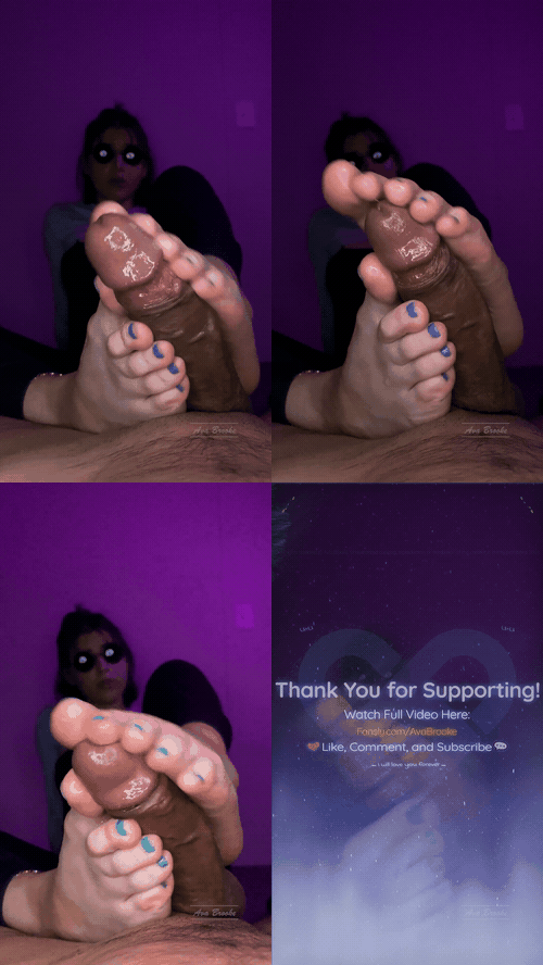 White Socks Footjob _ Sockjob Cum on Toes - Ava Brooke_preview_3.gif