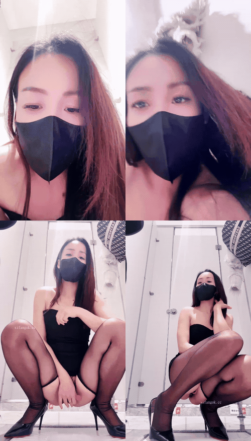 ❣️推荐❣️颜值嫩妹【小夭儿】骚逼主播，公厕掰逼自慰，道具自插潮喷，隔壁坑位有人.gif