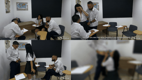 Hot Girlfriend Seduces Classroom Nerd For Wild Sharing FMM Threesome_preview_3.gif