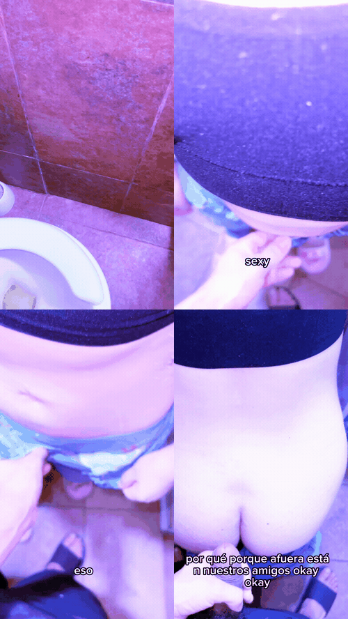 I FIND my FRIEND in the bathroom and we FUCK until I make her CREAMPIE_preview_1.gif